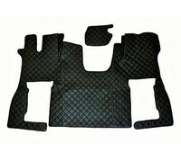 1 set tappetini per camion antiscivolo neri rivestimenti in ecopelle per Scan...