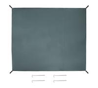 1 Set Telo Tendalino Impermeabile con Chiodo per il Terreno 82.68"x82.68" Grigio