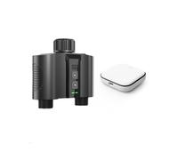 1 Set Timer per Irrigazione WiFi per Tubo da Giardino, Timer per Irrigazione con 2 Uscite per Prati e Cortile, Rubinetto con Ritardo
