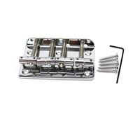 1 Set Top Load Vintage 4 String Bass Bridge Saddle Precision Per Lp St. Basso ponte chitarra(1set Sliver 5Hole)
