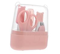 1 Set Unghie per Kit Manicure Rosa con Tagliaunghie e Pinzette Accessori Pratici per Del