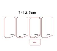 1 Set Vari Stili Day Love Claychain Acrilico Ornamenti Vuoti Romanzo Dono Simpatico Fogli Cuore Grade