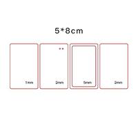 1 Set Vari Stili Day Love Claychain Acrilico Ornamenti Vuoti Romanzo Dono Simpatico Fogli Cuore Grade