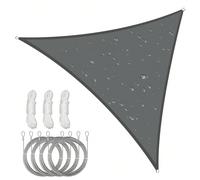 1 Set Vela parasole impermeabile, include cavi in acciaio inossidabile, disponibile in forme triangolari, rettangolari e quadrate, protezione UV al 98%, adatto per campeggio all'aperto, patio, giardin