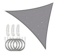 1 Set Vela parasole impermeabile, include cavi in acciaio inossidabile, disponibile in forme triangolari, rettangolari e quadrate, protezione UV al 98%, adatto per campeggio all'aperto, patio, giardin