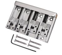 1 Set Vintage 4-stringa Basso Elettrico Rulli A Rulli Di Fascia Alta Selle Tarioni Bridge Silver ponte chitarra