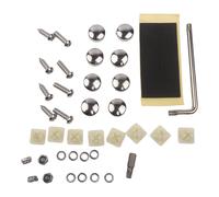 1 Set Viti Targa Antifurto Plastica Posteriore Argento Alta Qualità