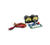 1 Set VU Meter da 35 mm Indicatore di Livello 'Amplificatore per Audio Stereo Misuratore per Audio Retroilluminazione Regolabile con Scheda Driver