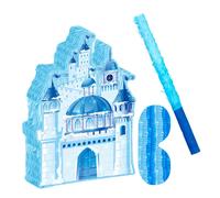 1 Set Weihnachtsschloss-PiÃ±ata â hÃ¤ngender SÃ¼Ãigkeitenhalter mit Stab