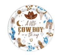 1 Set Western Horse Party Forniture Set Con Cavallo Progettazione Piatti Tovaglioli E Piatti Bandiere Pacchetto Opzionale Forniture Per Il Partito