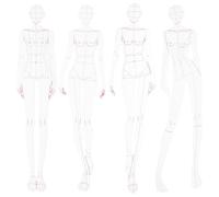 1 set Women Curve Model Modelple Women Abbigliamento Misurare i sovrani della