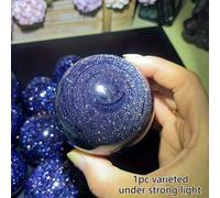1 sfera di sabbia blu | come una stella sotto luce forte, perfetta per decorazioni e ufficio, regalo e Capodanno, di unica, stile bohémien, aggiunte di gioielli