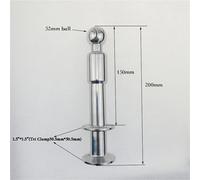 1 sfera di spruzzo da 1,5" con ingresso compatibile con Tri Clover saldato in un tappo Tri Clamp da 1,5", compatibile con Tri Clamp, acciaio inossidabile SS304