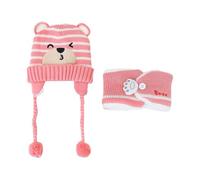 1 Simpatico Cappello Per Bambini E 1 Sciarpa, Caldo Cappello Per Bambini, Cappello Protettivo Per Le Orecchie Del Bambino, Accessori Invernali Per Bambini