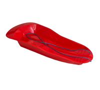 1 slitta da neve in plastica rossa resistente per esterni slittino slitta bob
