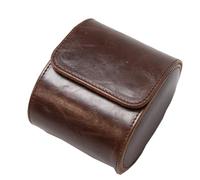 1 slot porta orologi, da viaggio, portatile, vintage, in pelle, per orologi, organizzatore orologi, S