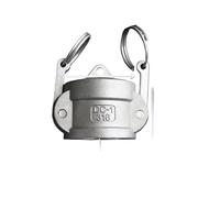 1" Socket End Cap Type C Camlock Quick Disconnect Coupling 316 Stianless Cam Groove For Hose Pumps Homebrew