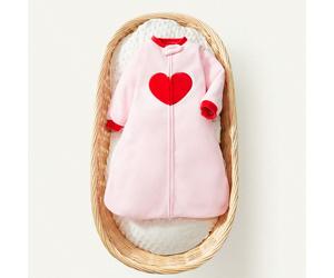 1 Soffice e comoda sacca da letto in velluto a forma di cuore, ideale per San Valentino e l'amore 6-9M,9-12M,12-18M,18-24M,1-3M,3-6MGeometrico,CuorePoliestere