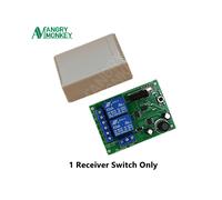 (1 solo ricezione) Modulo interruttore di controllo remoto wireless 433 Mhz Dc 12v 24v 2ch RF ricevitore relè