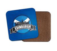 1 sottobicchiere quadrato di Edimburgo - Scozia Scozia Bandiera Regno Unito Città Viaggi Vacanze Geografia Posizione Cucina Famiglia Bevande #83159