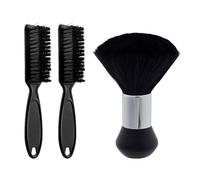 1 spazzola a setole morbide, 2 spazzole per capelli, spazzola per la pulizia dei capelli rotti, spazzola per il collo con manico, pennello da barba, spolverino per il collo da parrucchiere