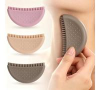 1 spazzola in silicone per contorno linfatico, per viso, beige | Spazzole per scolpire il viso per drenaggio linfatico, spazzola linfatica, strumenti massaggianti per la cura della pelle