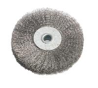 1 spazzola metallica da 4 pollici/6 pollici, foro da 10 mm/16 mm, tipo piatto for smerigliatrice da banco, utensile abrasivo for lucidatura di metalli, ruggine, sbavatura del legno(1pc-01)