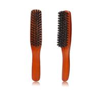 1 spazzola per capelli con setole di cinghiale naturali, spazzola per la pulizia della barba da uomo, raddrizza e promuove la crescita della barba per capelli sottili e fini
