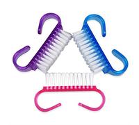 1 spazzola per la pulizia della polvere per nail art, per manicure e pedicure, angolo piccolo, colore casuale, durevole e utile, bello e intelligente