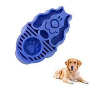 1 spazzola per la toelettatura del cane, spazzola da bagno per cani, pulizia del bagno, massaggio morbido, spazzola per pettinare e rimuovere il sottopelo sciolto o perdere peli, adatta per cuccioli a
