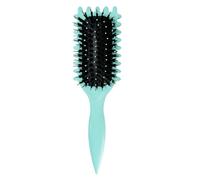 1 spazzola per styling ricci, spazzola elastica per acconciatura, pettine ad aria, spazzola per ricci professionale, strumenti per lo styling, pettini per capelli, pettine in plastica (verde)