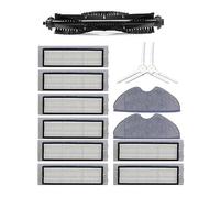 1 spazzola principale, 8 filtri Hepa, 2 spazzole laterali e 2 panni per mocio compatibili con parti per aspirapolvere 360 S5 S7