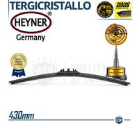 1 Spazzola Tergicristallo HEYNER GERMANY 430mm UNIVERSALE Gomma Nano Grafitata