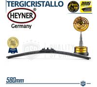 1 Spazzola Tergicristallo HEYNER GERMANY 580mm UNIVERSALE Gomma Nano Grafitata