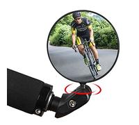 1 specchietto retrovisore per bicicletta, girevole a 360°, con obiettivo grandangolare, per manubri per bici da strada e mountain bike da 17,4 - 22 mm, robusto e di lunga durata