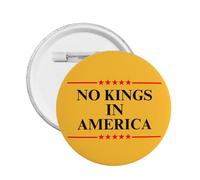 1 spilla con bandiera "No King in America" per salvare la democrazia, spilla rotonda per borsa porta abiti