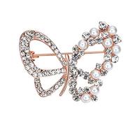 1 spilla da donna, farfalla, perla, spilla da spilla, festa, matrimonio, spilla, sciarpa, clip, borsa, ornamento, regalo d'amore, pratica ed elegante