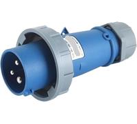 1 spina e presa di tipo industriale, esposta e nascosta, for data center, illuminazione scenica e fabbriche(3P 16A)