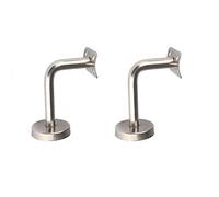 1 staffa da parete in acciaio inox per corrimano scale elegante argento staffa ringhiera (60 x 60 mm)