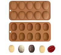 1 stampo 3D per mousse di cioccolato con cervello umano, per gelatina, budino, sapone, dessert, fai da te, Halloween, organo a sorpresa, stampo in silicone per torte (2)