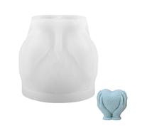 1 stampo in silicone a forma di cuore e candela, in silicone, 3D, adatto per regali fai da te, matrimoni e decorazioni per la casa di San Valentino