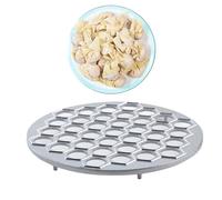 1 stampo Pelmeni, forma Manti, per pelmeni con 37 fori, in lega di alluminio per tortellini, forma dumpling (25 cm)