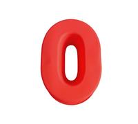 1 stampo rosso numero 0, grande forma numerica, cioccolato, fondente in silicone, stampo fai da te, adatto per la produzione di alimenti e artigianato