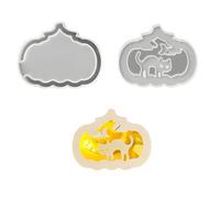 1 Stampo zucca in silicone per uso alimentare per decorazioni per la casa Halloween a LED scavate e progetti familiari Lampada artistica a forma zucca