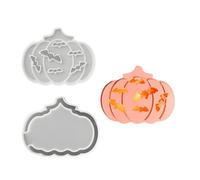 1 Stampo zucca in silicone per uso alimentare per decorazioni per la casa Halloween a LED scavate e progetti familiari Lampada artistica a forma zucca
