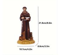 1 statua Francesco d'Assisi per decorazione religiosa