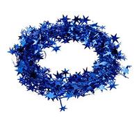 1 stella, decorazione natalizia, colore blu, circa 7 m