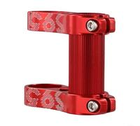 1 stelo per bicicletta pieghevole 412 P8, regolabile con doppio riser, in lega di alluminio CNC, leggero, 95 G, per pendolarismo urbano (rosso)