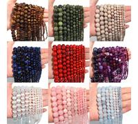 1 Stringa/lotto 4 6 8 10 12mm Pietra Naturale Rotonda Occhio di Tigre Cristallo Turchesi Perline Del Distanziatore Per L'artigianato FAI DA TE Ornamento Che Fanno Forniture