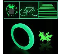 1 striscia luminosa e 1 adesivo per interruttore della luce, nastro fluorescente autoadesivo, nastro con logo, nastro adesivo di sicurezza impermeabile staccabile. 10 mm * 10 m